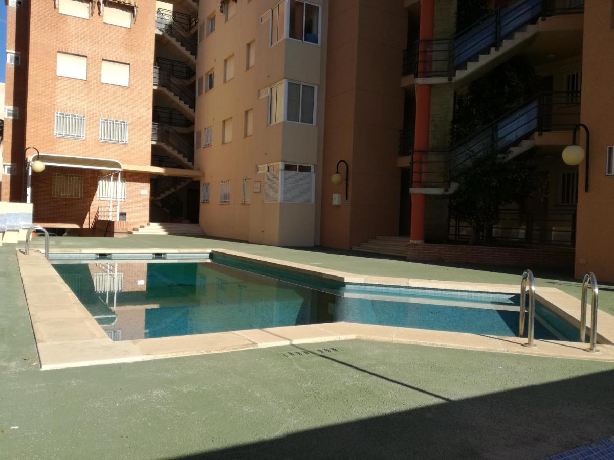 Apartamento Con Gran Terraza, Piscina Y Con Vistas Al Mar, A Solo 50 M De La Playa Daimus Exterior foto